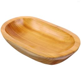 Dinnerware Sets Tray Wood Fruit Plate Bowl Wooden Serving Candy Trays For Decor Dish Coffee Table