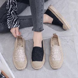 Casual Shoes Summer Women's Fashion Braid Mesh Breathable Lightweight Flat Bottomed For Women Zapatos De Mujer