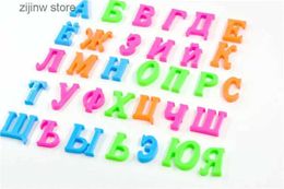 Fridge Magnets Magnetic Russian Letter 33 pieces Refrigerator Magnet Teaching Magnetic Letter Magnet Button Information Sticker Magnetic Home Decoration Kitche