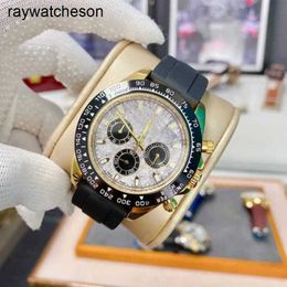 Rolaxs Watch Swiss Watches Automatic Wristwatch Luxury Mens Gold Stopwatch Top Brand Chronograph Wirstwatches Rubber Strap Sport Quartz Man Designer Watc