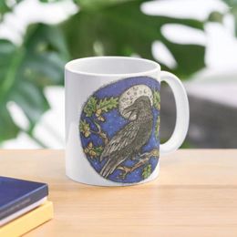 Mugs Crow Coffee Mug Cups Ceramic Creative Thermal