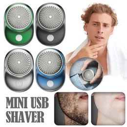 Electric Shavers Six blade portable electric shaver mini USB shaver beard trimmer shaver 240322