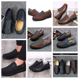 Casual Shoes GAI sneaker sport Cloth Shoes Men Singles Business Classic Top Shoes Soft Sole Slipper Flat Leathers Men Shoes Black comfort soft sizes 38-50