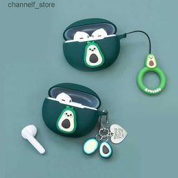 Earphone Accessories Cute Avocado Case For OPPO Enco Air / Air 2 Case Cartoon Bluetooth Earphone Silicon Protect CoverY240322