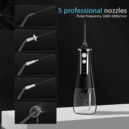 Other Appliances Oral irrigator for dental cleaning thread oral cleaning machine sink pickaxe 5 nozzles 300ml oral irrigator H240322Q0AS