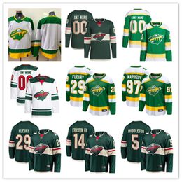 Minnesota Custom Wild Hockey Jerseys 38 Ryan Hartman 36 Mats Zuccarello 5 Jake Middleton 46 Jared Spurgeon 17 Marcus Foligno 25 Jonas Brodin