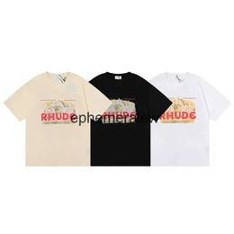 Men's T-Shirts Trend Brand T-shirt Mens Best Quality Letter Print Summer Style Top Fashion High H240401