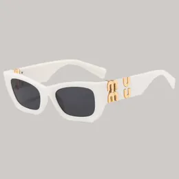 Popular sun glasses men cat eye mixed Colour mui mui uv400 rectangle lenses luxury eyeglass high appearance full frame gold plated letters eyewear trendy hj085 C4