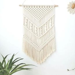 Tapestries Home Decoration Bohemian Macrame Woven Wall Hanging Boho Room Geometric Tapestry Nordic Art Beautiful Apartment Decor Gift