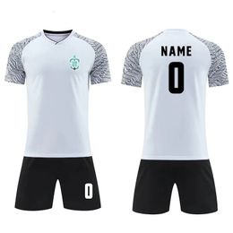 Custom Soccer Sports Set Blank Jerseys Printing Number Name Quick Drying Breathable Adult Kids Training Football Jersey 240313