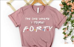 Women's T-Shirt 40th Birthday T-shirt 2023 40th Birthday Gifts for Women 40th Birthday Party Shirt Birthday Gift for Mum 100% Cotton Gothic 240323