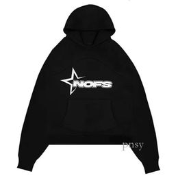 Mulheres Nofs Hoodie Harajuku Hip Hop Y2K Hoodies Carta Conjunto Gráfico Nofs Moletons Soltos Punk Rock Gótico Tops Calças Streetwear Nofs Treino 345