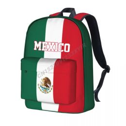 Backpack Unisex Backpack Mexico Flag Mexican Stitch Schoolbag Messenger Bag Case Laptop Travel Bag Mochila Gift