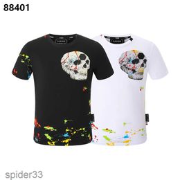 Mens Tshirt Designer Pp Skull Diamond Tshirts and s Round Bear Plein Shirt T-shirt Philipps Clothing Pp Ss Men Pp with Crystals Neck Hip Hop Tshirt Tees Clothes Tns WNN7