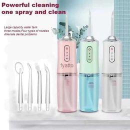 Other Appliances Waterproof oral irrigator USB charging 220ml 3-mode portable dental water tank for tooth cleaning H240322