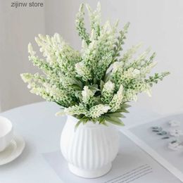 Faux Floral Greenery Artificial Lavender Foam Flower Family Room Vase Christmas Wedding Bouquet Garden Rose Arch Decoration Scrapbooking Accessories Y240322