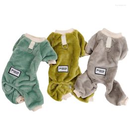 Dog Apparel Jumpsuit Pajamas Soft Warm Puppy Clothes Rompers Shih Tzu Schnauzer Yorkie Bichon Poodle Pomerania Chihuahua Costume