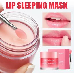 Berry Lip Balm Day And Night Lip Care Repair Lip Mask Remove Dead Skin Hydrating Nutritious Lip Film Skin Care Products 240321