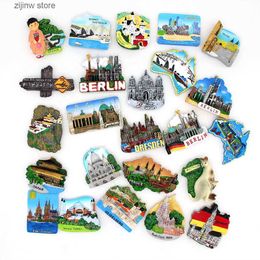 Fridge Magnets Magnetic 3d Refrigerant Sticker World Tour Magnetic Refrigerator Japan Germany Trkiye Australia Tourist Souvenir Y240322