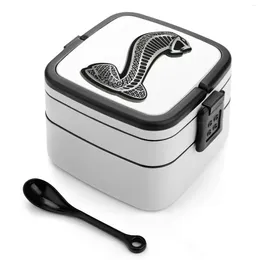 Dinnerware Shelby Logo Bento Box Portable Lunch Wheat Straw Storage Container Car Automobile Usa American Muscle