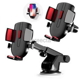 Cell Phone Mounts Holders Car Phone Holder Mount Stand GPS Mobile Cell Support for IPhone 13 12 11 Pro Max X 7 8 Huawei Samsung 240322