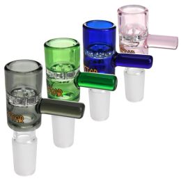 Herb Slide Glass Bowl Colourful 14mm Bong Bowls Tobacco Piece Smoking Accessories For Glass Beaker Bongs water pipes LL
