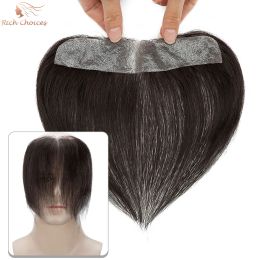 Toupees Rich Choices Frontal Hairpiece for Men Hair Extension Hairline Loss Straight Human Hair Toppers Replacement Toupee