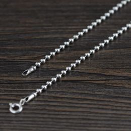 Necklaces Fine Necklace Women Jewelry 925 Silver Round Beads Necklace 2.5mm Women Jewelry 2021 Jewelry Dropshipping Center Trendy Style