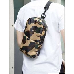 Designer Ape Bag Bapestar Japanese Magazine Appendix Camouflage Chest Fashionable Outdoor Crossbody Backpack Casual Cotton Clip Storage