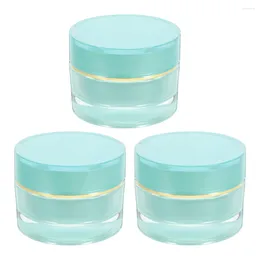 Storage Bottles 3pcs Cream Jar 30g Wide Mouth Container Refillable Travel