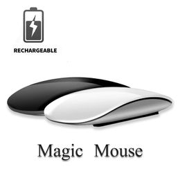 Bluetooth 50 wireless mouse wirelesss Rechargeable Silent Multi Arc Touch Mice Ultrathin Magic Mouse For Laptop Ipad Mac PC 240309