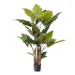 Decorative Flowers Bionic Green Plant Fake Trees Potted Indoor Living Room