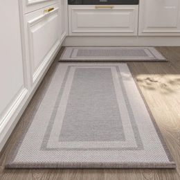 Carpets Kitchen Rugs And Mats Standing Table Comfortable Floor Waterproof Imitation Cotton Linen Anti Slip