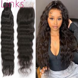 Wigs Links 28 30 Inch Natural Straight Bundles With Closure Brazilian Human Raw Hair 3 4 Wavy frontal Free Shipping Wholesale Deal