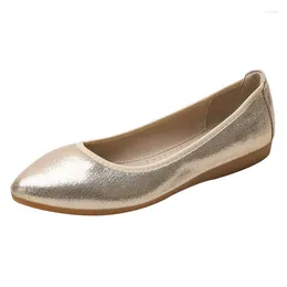 Casual Shoes Women Flat Soft Sole Wedding Party Folding Ballet Flats For Ladies Big And Small Size 31-45 Dress Shoe