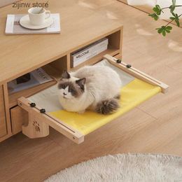 Cat Beds Furniture Cat hanging bed cat nest balcony window cat hanging bed solid wood cat bed next to the bed weighing 20 Kilogrammes Y240322