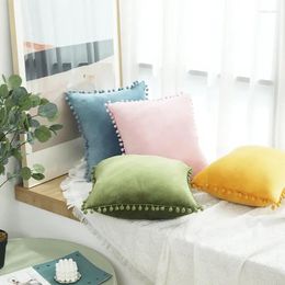 Pillow Home Decor Fringe Trim Macrame Throw Covers Ball Flower Case Decorative For Couch Sofa Bed