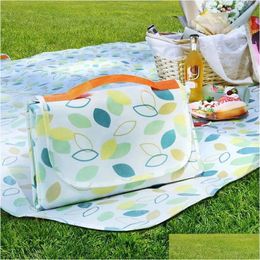 Outdoor Pads Mat Ce Picnic Spring Outing Waterproof Cloth Portable Grass Thickening Drop Delivery Sports Outdoors Camping Hiking And Otyst