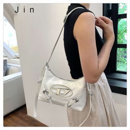 Shoulder Bag High Quality Exclusive Control Goods New Sier Dingdang Bag Crossbody Large Capacity Sweet Cool Spicy Girl Style Motorcycle Single Underarm Tote Bag