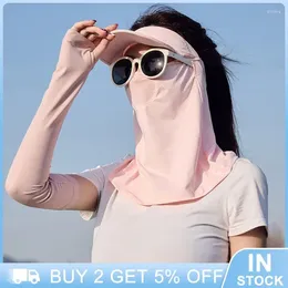 Scarves Summer Silk Mask Quick-drying Hiking Protection Ear Scarf Outdoor Cycling Sun Hats Caps Sunscreen