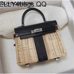 Picnic Handbag Bamboo Handswen 10a Handbag FYOKLeisure diagonal Women Bag ED4T