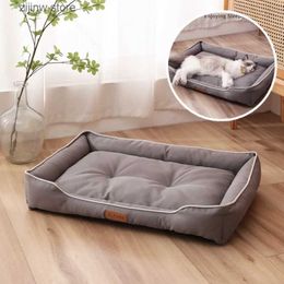 kennels pens Luxury large dog bed Bite resistant wear-resistant waterproof cat mat Pet bed for dogs Soft high rebound Sofa puppy accessories Y240322