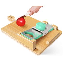 Fewener Adaptive One-handed Single Handed with Anti-slip Design, Bread Stops, Spikes - Ideal Amputees -one Hand Cutting Board for Disabled, Handicapped