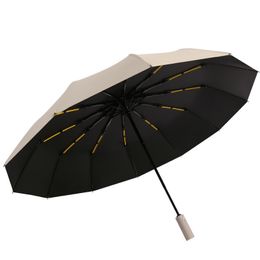 24 Bone Umbrella Fully Automatic Folding Enlarged Sun Shading Sun Protection and UV Protection Men's and Women's