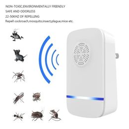 Multi-use Ultrasonic Repeller Electronic Control Repel Mouse Bed Bugs Mosquitoes Roaches Killer Non-toxic Eco-Friendly Indoor