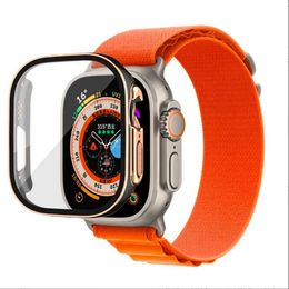 Smartwatch för Apple Watch Ultra Series 8 49mm IWatch Marine Strap Smart Watch Sport Watch Wireless Charging Strap Box Protective Cover