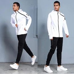Men Sportswear Set Soccer Jersey Football Training Clothes Male Running Hoodie Jackets Long Sleeve Tracksuit Sporting Sweat Suit 240313
