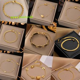 18 gold plated 316L love designer bracelet female personality stainless steel bracelet Snake bones womens accessories