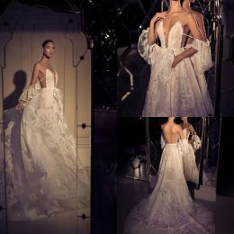 elihav sasson wedding dresses off shoulder lace beads backless chapel bridal gowns plus size beach wedding dress robe de