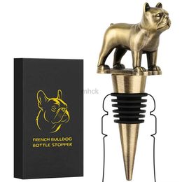 Bar Tools Unique Wine Gift French Bulldog Shaped Wine Stopper for Wine Champagne Bar Tools Wine Preserver Bottle Stopper 240322